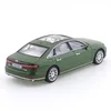 JKM1/64  Audi A8L 2021 A7 Green Vehicle Diecast Automotive Model Ornaments Cas Toys Gift Decorations 5