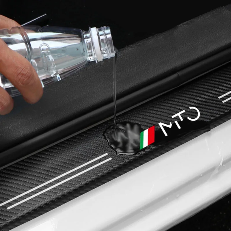 

Carbon Fiber Car Sticker Auto Door Threshold Side Anti Scratch Tape Waterproof Decal Film For Alfa Romeo MIto Auto Accessories