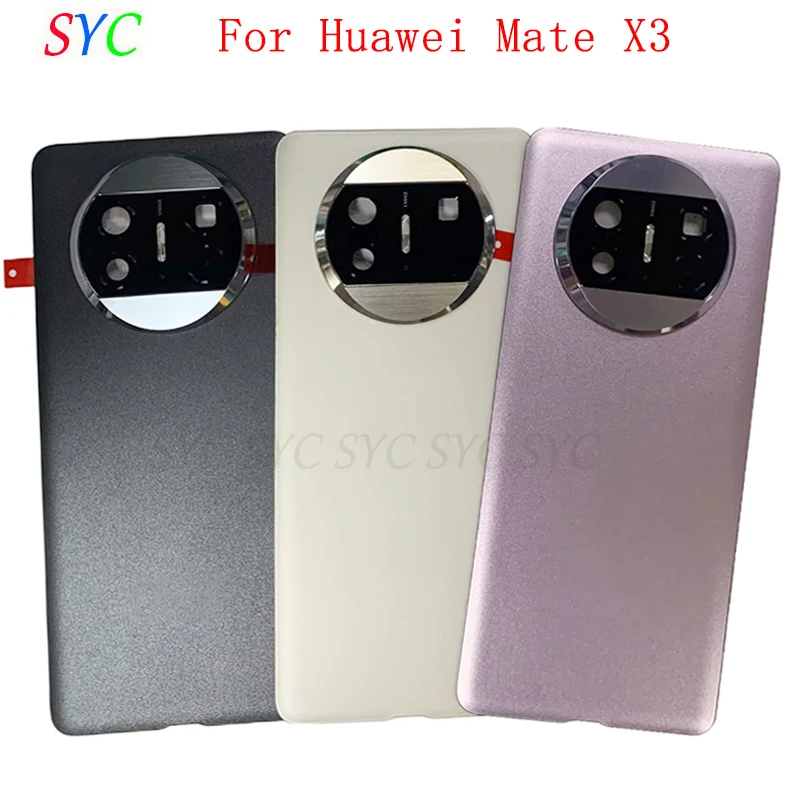 

Rear Door Battery Cover Housing Case For Huawei Mate X3 Back Cover with Camera Lens Logo Repair Parts