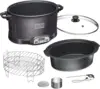 BRANDS 2-in-1 Indoor Electric Smoker & Programmable Slow Cooker, 6 Quart, Dishwasher Safe Crock, Black (03-2500-W) 1