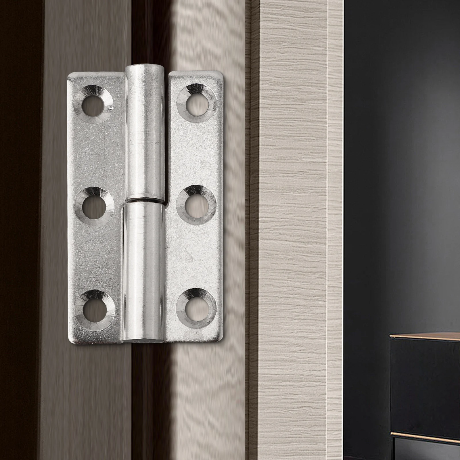 Detachable Door Hinge Removable Stainless Steel Door Connector Stripped Hinge Slip Joint Industrial Furniture Hardware