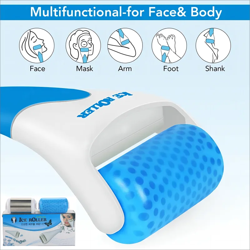Face Roller  whole body Ice Roller Massager Skin Lifting Tool Face Anti-wrinkles Relief Body Migraine Blood Ice Roller Skin Tool