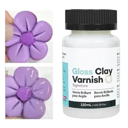High Gloss Multi - Purpose Varnish for Air Dry Clay - Long - Lasting Shine, 50/100ML (100ml with brush)