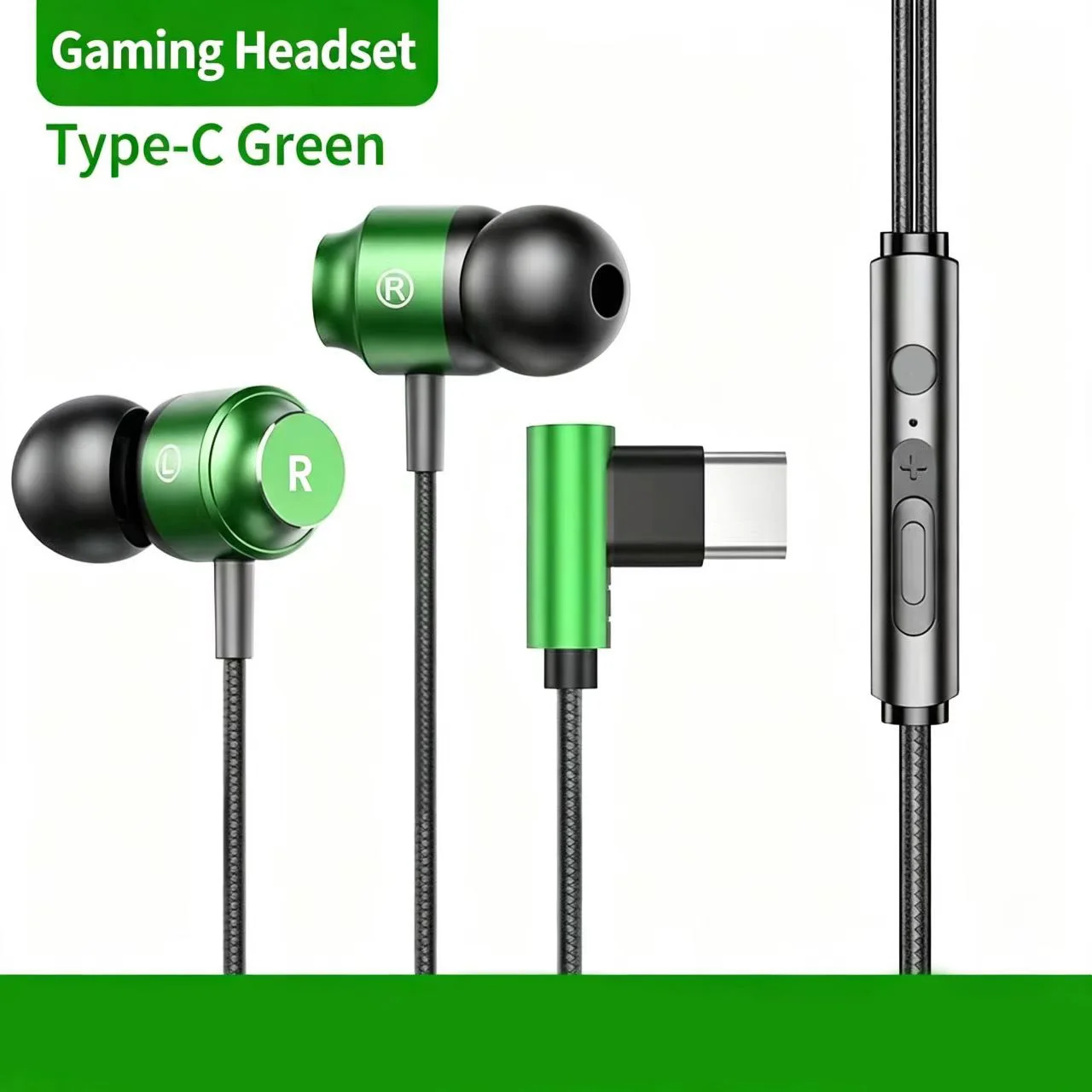 Premium Metal In-ear Wired Earphones with Mic & Stereo Sound