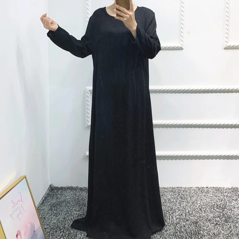 2023 Islam Abayat Ramadan Abaya Femme Muslim Dress Ropa De Mujer Envio Gratis Vestido Solid Color Abayas for Women Dubai Turkey