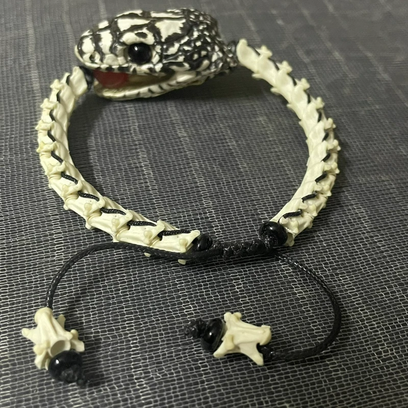 Natural real snake bone bracelet snake bone bracelet gift for lovers
