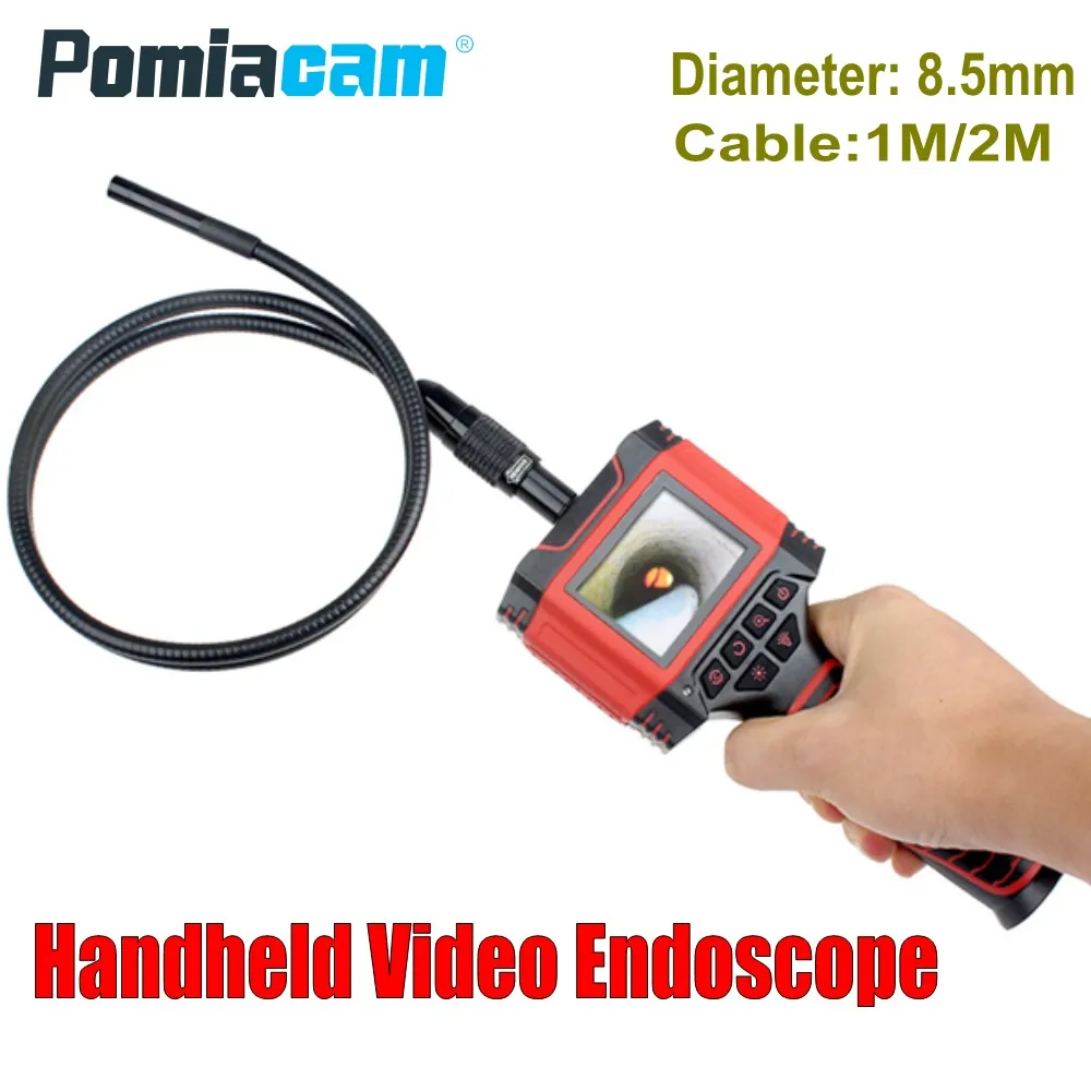 Dia 8.5mm 1M 2M cable Handheld Video Endoscope Borescope camera 99D2 2.3