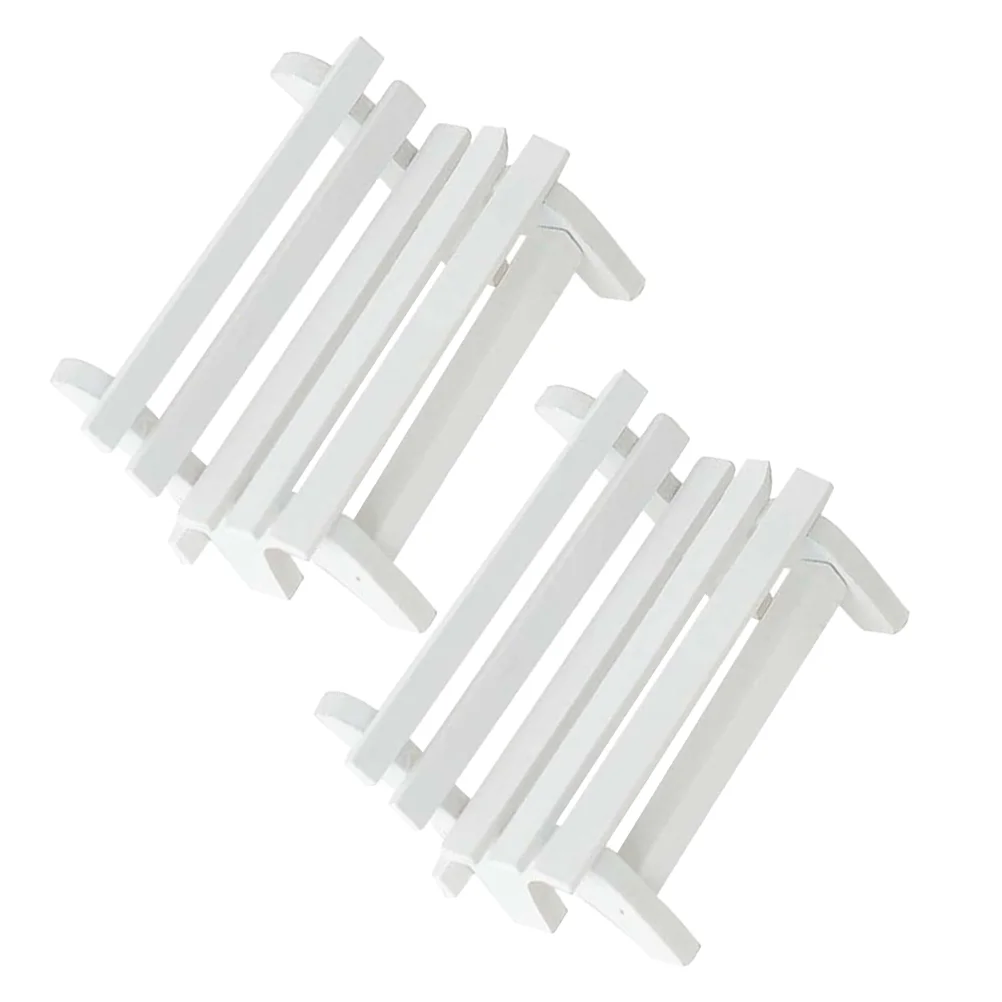 

Маленькое Белое кресло, 2 шт., игрушечное мини-украшение для дома, имитация деревянных игрушек, украшение для дома и офиса