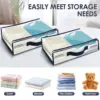 12Pcs Clear Clothes Storage Bags Waterproof Versatile Plastic Blanket Storage Bag Space Saving Closet Storage Container for Home 6