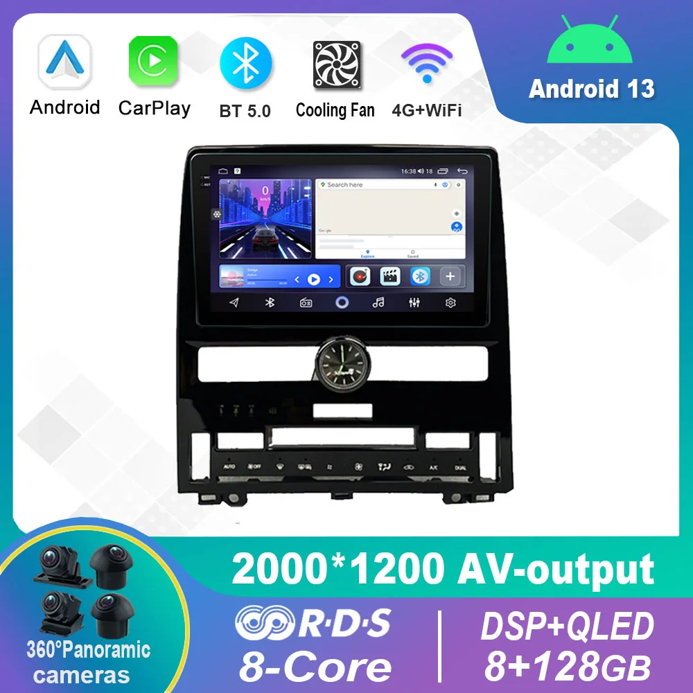 

Android 13.0 Car Radio Multimedia Video Player Navigation stereo For Toyota Avalon I 2019 - 2020 GPS Carplay 4G WiFi