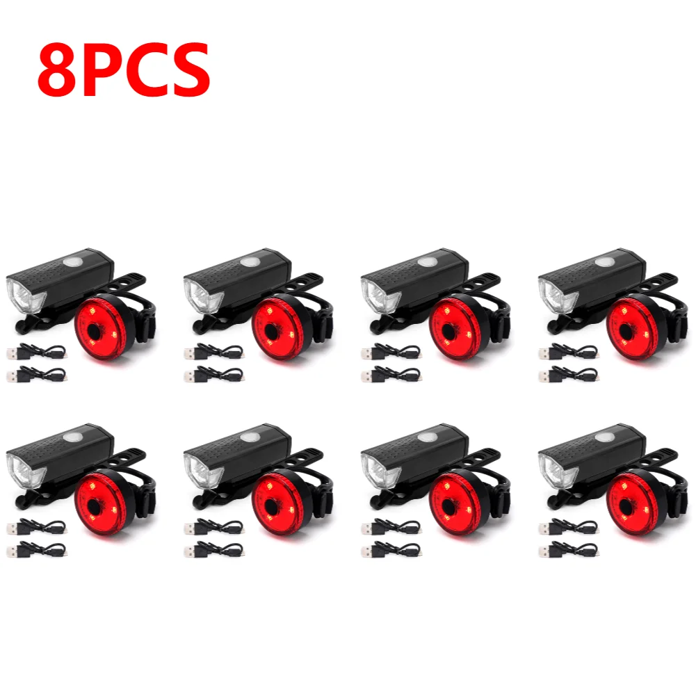 Bike Tail Light & Headlight Bike Front Light Waterproof Bicycle Safe Light 3 Modes Led Riding Warning Light For Outdoor Cycling