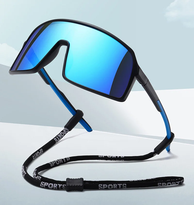 Cycling Glasses Fashion Polarized Square Sunglasses Mountain Bike Road Eyewear Bicycle Riding Outdoor Sports Hiking Goggles