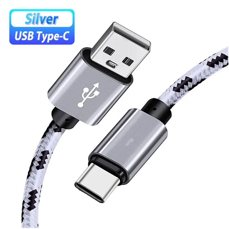 0.25M Short Usb Type C Cable For Samsung Galaxy A50 S10 2M/3M Long Durable Fast Charging Charger Vernee V2 Pro Mars Apollo Lite