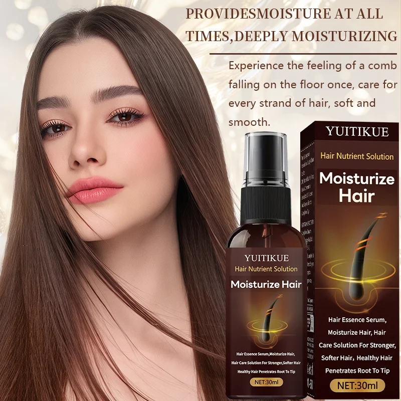 YUITIKUE hair care serum, nourishes hair, a solution for strong and soft hair, healthy hair penetrates from root to tip.