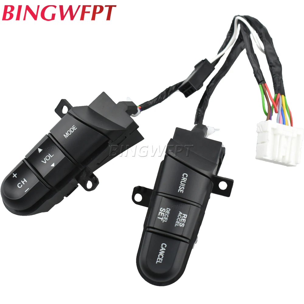 Steering Wheel Cruise Control Switch Button - Replacement For 2007-2011 Honda CR-V (Part #36770-SWA-A01)
