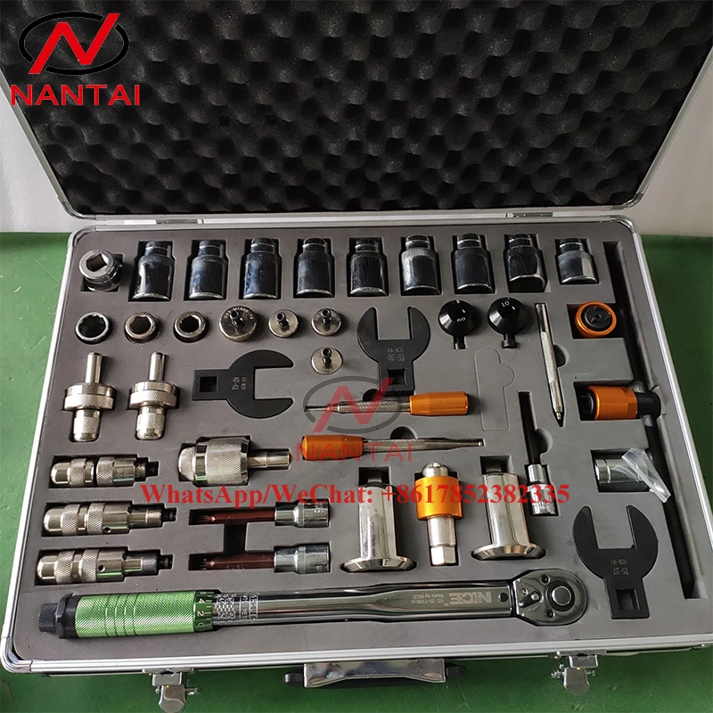 supply diesel common rail injector test bench cheap injector nozzle 3976372 41PCS common rail  injector assembly and disassembly repair tools for B-O-S-C-H D-E-N-S-O