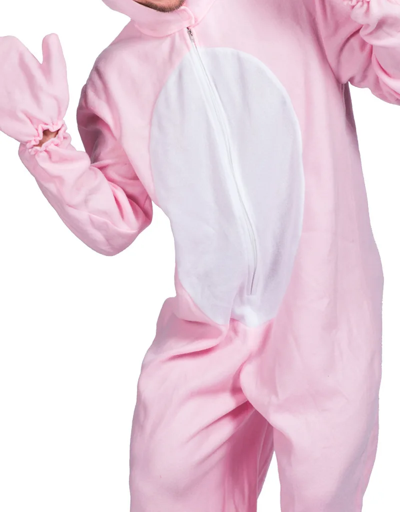Animal Adult 3D Kigurumi Rabbit Flannel Family Party Cartoon Rabbit Pajamas Cos Costumes Sleepwear Unisex Style