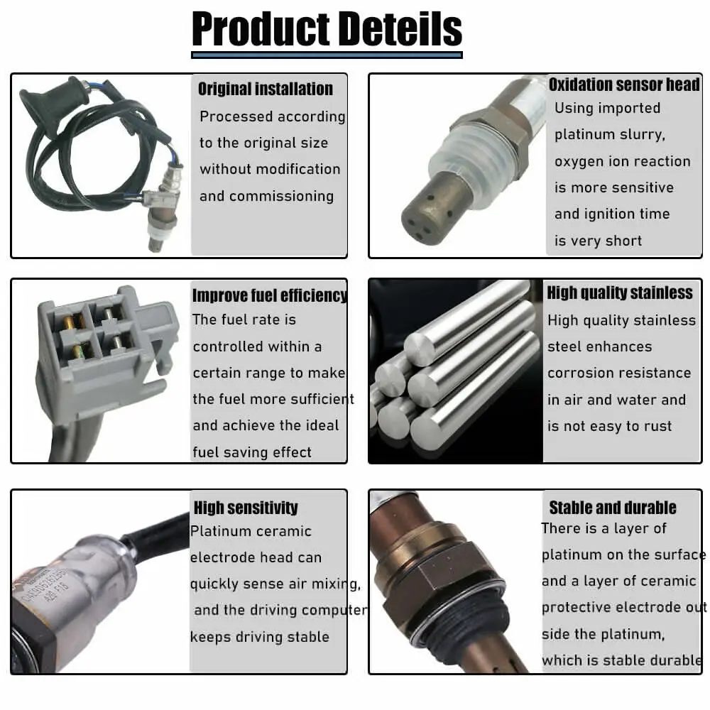 Downstream Oxygen Sensor For Toyota Corolla Matrix 1.8L 2009 2010 2011 2012 2013 2014 Pontiac Vibe 2009-10 89465-12840 234-4305