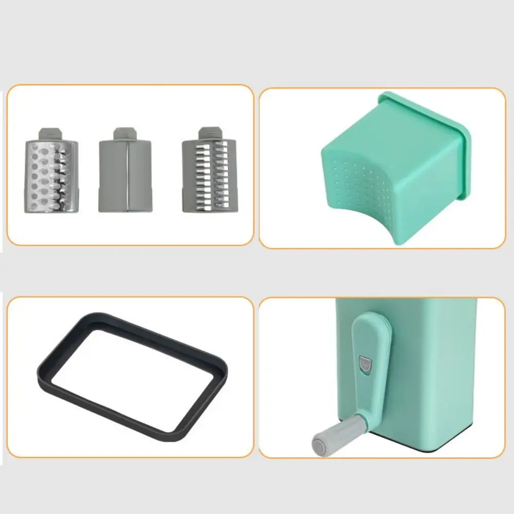 3 in 1 Hand-Crank Vegetable Slicer Labor-saving Vegetable Shredder Rotary Cheese Grater Multifunctional Plastic Nut Grinder 3 in 1 Hand-Crank Vegetable Slicer Labor-saving Vegetable Shredder Rotary Cheese Grater Multifunctional Plastic Nut Grinder