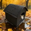 Cat House for Indoor and Outdoor CatsWaterproof Fully Insulated Shelter for Stray and Feral Cats Great for Cat Beds for Outdoor 2