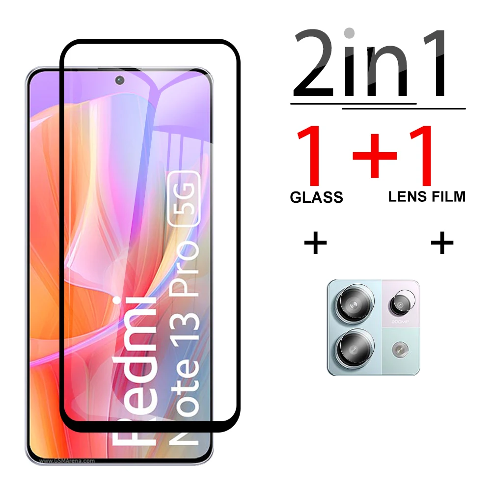 

2 в 1, Защитное стекло для Xiaomi Redmi Note 13 Pro