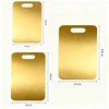 3pc Stainless Steel Gold Cutting Boards - Dishwasher Safe Chopping Board with Non-Slip, Juice Groove for Meat Fish Vegetables 6