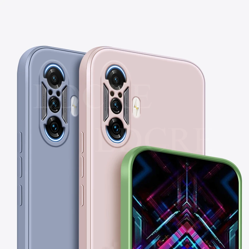 Liquid Square Rubber Silicone Protective Case - Durable & Stylish Phone Cover