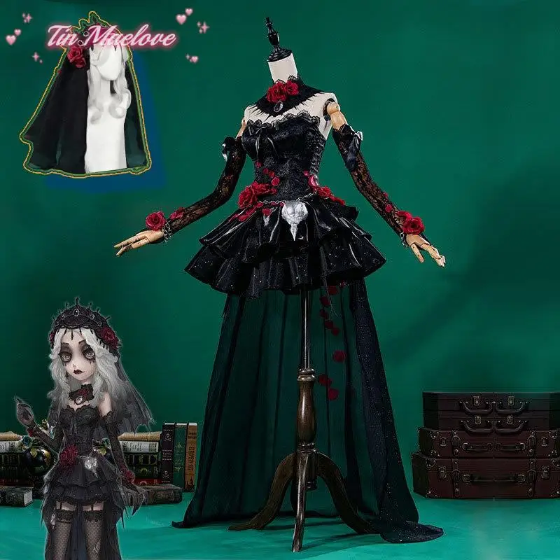 

MsMay Game Identity V Ada Messmer Cosplay Costume Women Black Sexy Dress Halloween Christmas New Year Carnival Party Cosplay