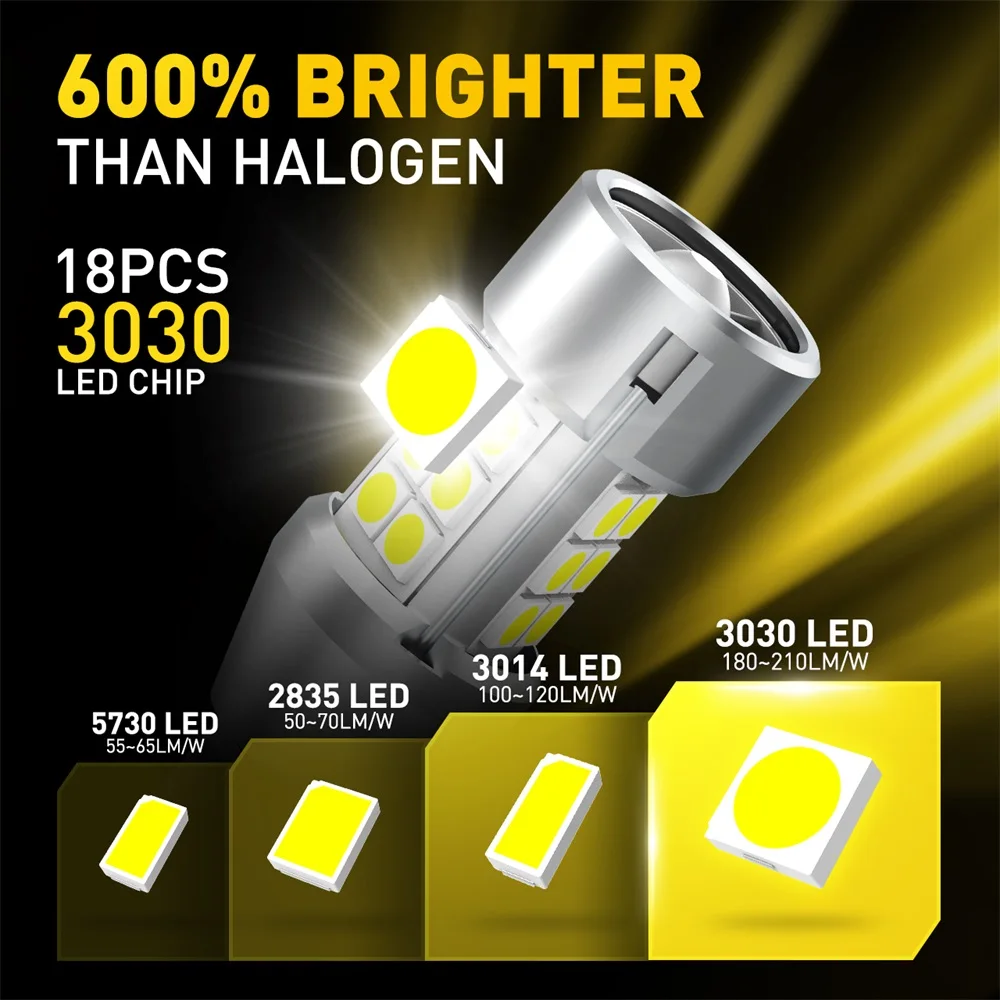 AUXITO ĵ LED W16W T15 LED T16 ,  Ʈ, 6500K ȭƮ,  , 912 921  ,  , 18PCs, 3030SMD
