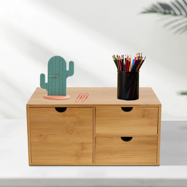 Artist Storage Supply with Drawers Multipurpose Free Standing Wooden  Desktop Storage Box for Pen Desk Home Storage Case - AliExpress