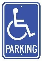 

Vincenicy Metal Sign Great Aluminum Tin Sign Handicapped Parking Sign w/SymbolPremium Reflective Grade Metal Disabled Handicap
