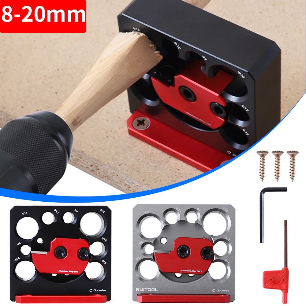 Adjustable Dowel Maker Jig With Electric Drill Milling 8-20mm Carbide Blades Woodworking Milling Dowel Round Rod Auxiliary Tools