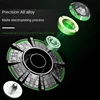 Cool Spaceship UFO Fidget Spinner EDC Metal Alloy Luminous Fingertip Gyroscope Relaxing Toys for Adults Children Anti Anxiety 3