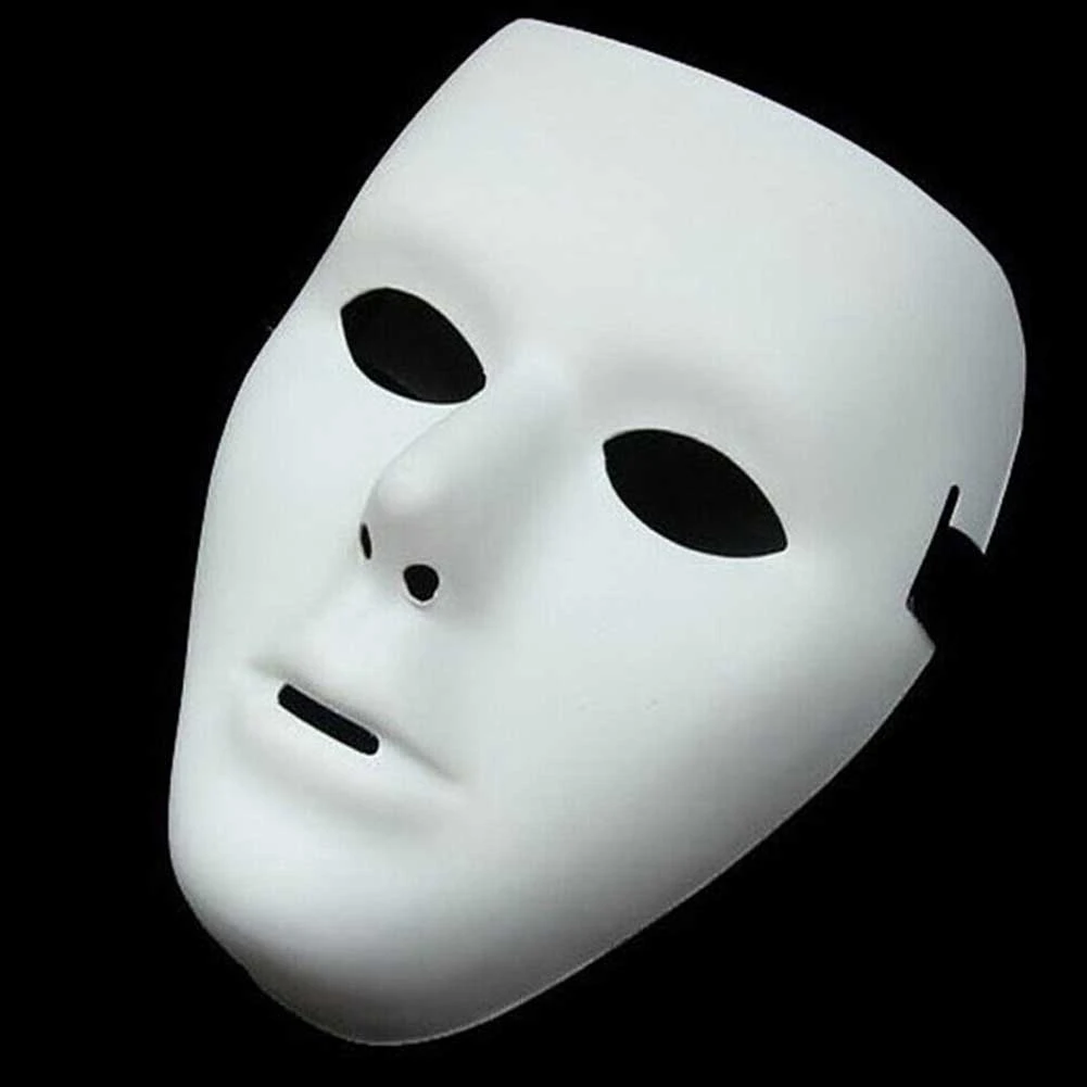 1 stücke Kreative Weibliche Scary Weiß Blank Volle Gesicht Masken Mode Halloween DIY Scary Maske Männliche Festliche Party Dekoration masken Neue – Detail 5