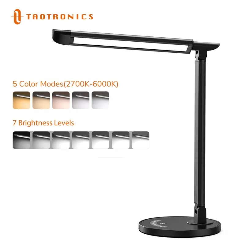 TaoTronics TTDL13 LED Desk Lamp Office Eyecaring Dimmable Table Lamps