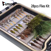Waterproof Box Adams Dry Fly 28pcs Flies Kit 1