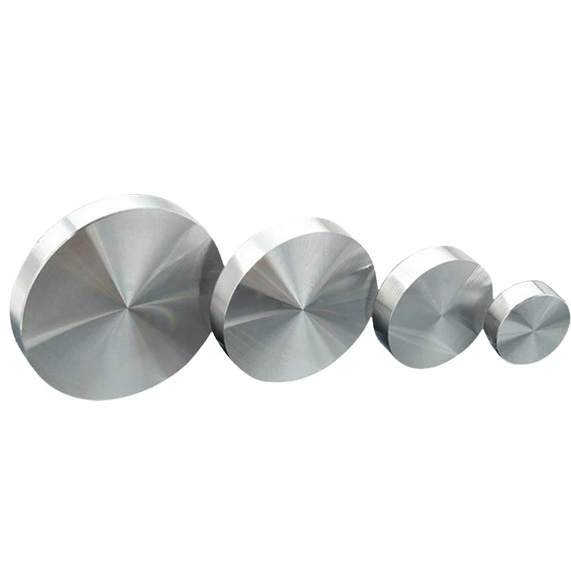 4Pcs/Lot 10mm Thick Solid Aluminum Circle Disc Glass Top Adapter Coffee Tea Table Bar Glass Top