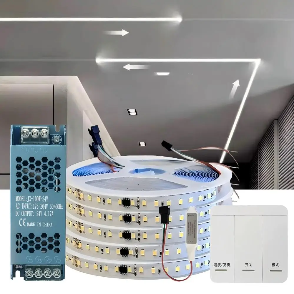 รูปสินค้า สายริบบิ้น LED ยืดหยุ่น 24V 126 LED/M 10-20 เมตร