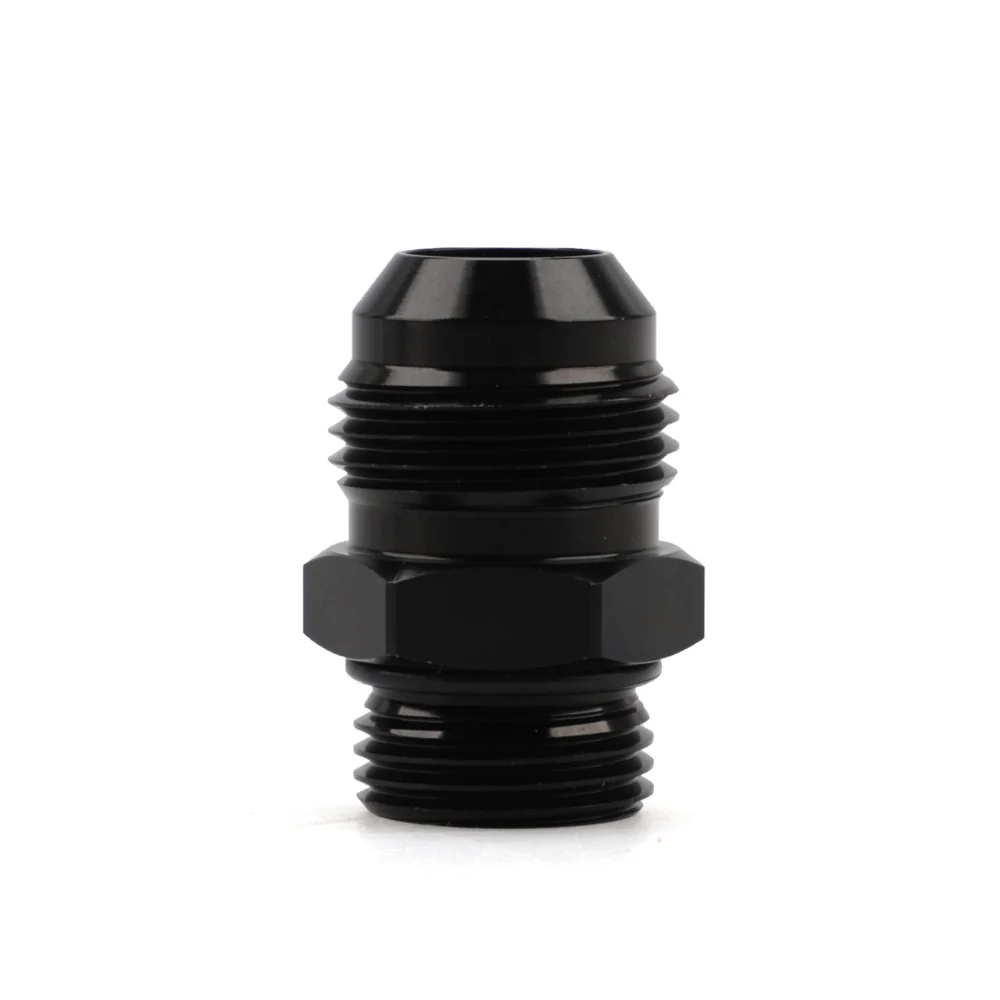 Adapter 8AN Anschlüsse Männlich Schwarz ORB-6 ORB-10 O-Ring Boss zu AN6 6AN AN8 AN10 6061-T6 Aluminium Flare-Anschluss – Detail 15