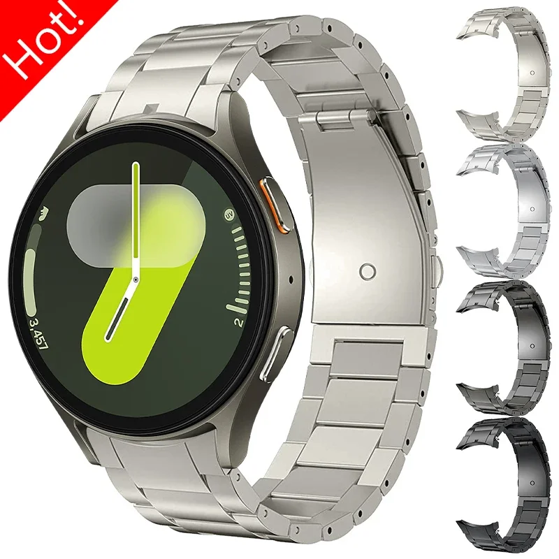Seamless Titanium Metal Watch Strap Bracelet