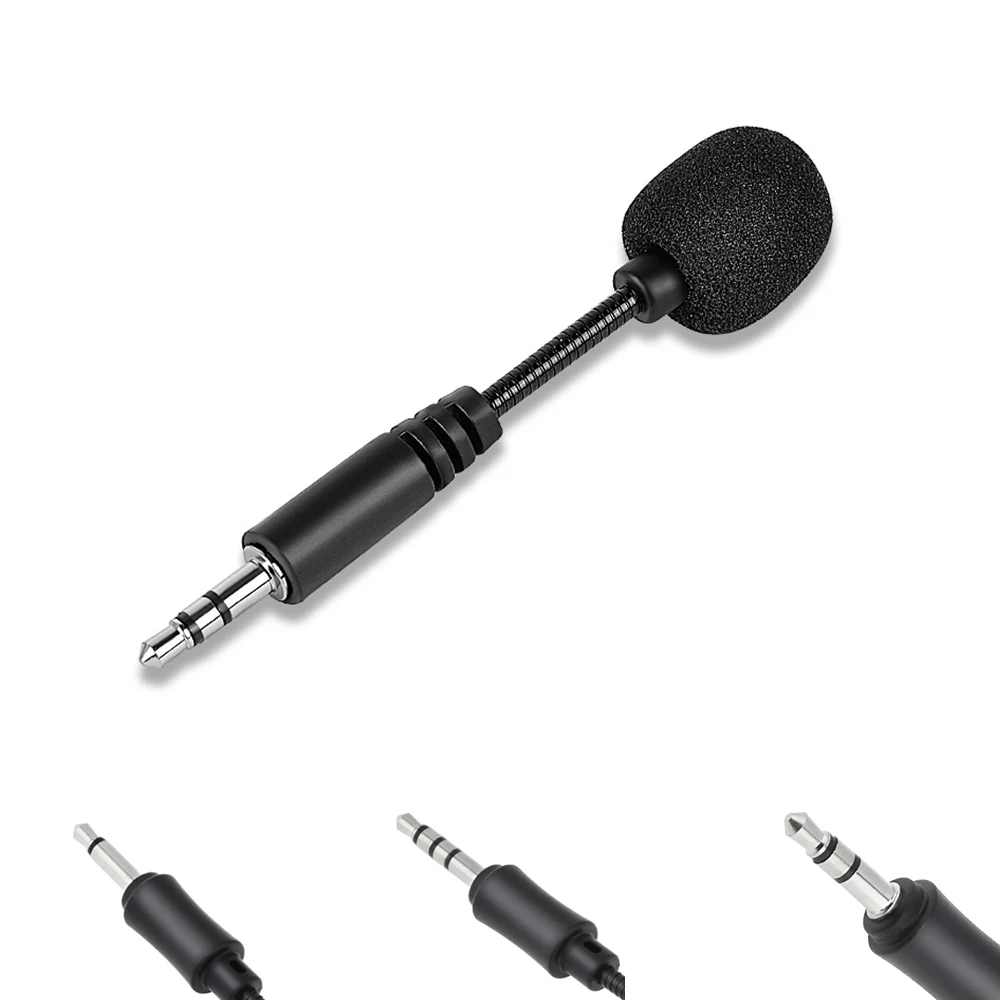 Mini Microphone Filaire Flexible avec Prise Jack de 3.5mm, pour