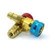 Free Shipping,New Refrigerant 1234YF Manual Quick Coupler High and Low M12*1.5,R1234 refrigerant joint filler transition joint 5
