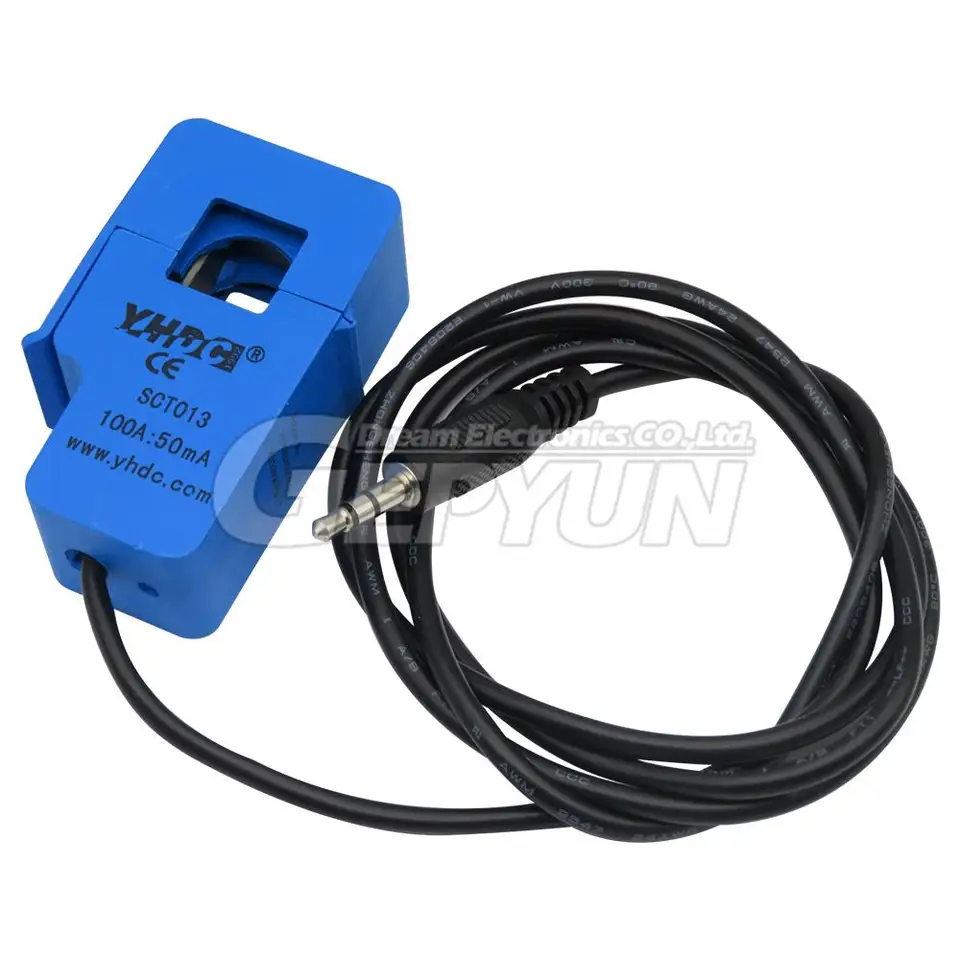 変流器スプリットコアCT変圧器電流1:100/1:1000/1:1500/1: スプリットCT電流センサー、電流変圧器 2個 スプリットコア電流変圧器 AC電流センサー 10A 20A 30A 50A 60A 1