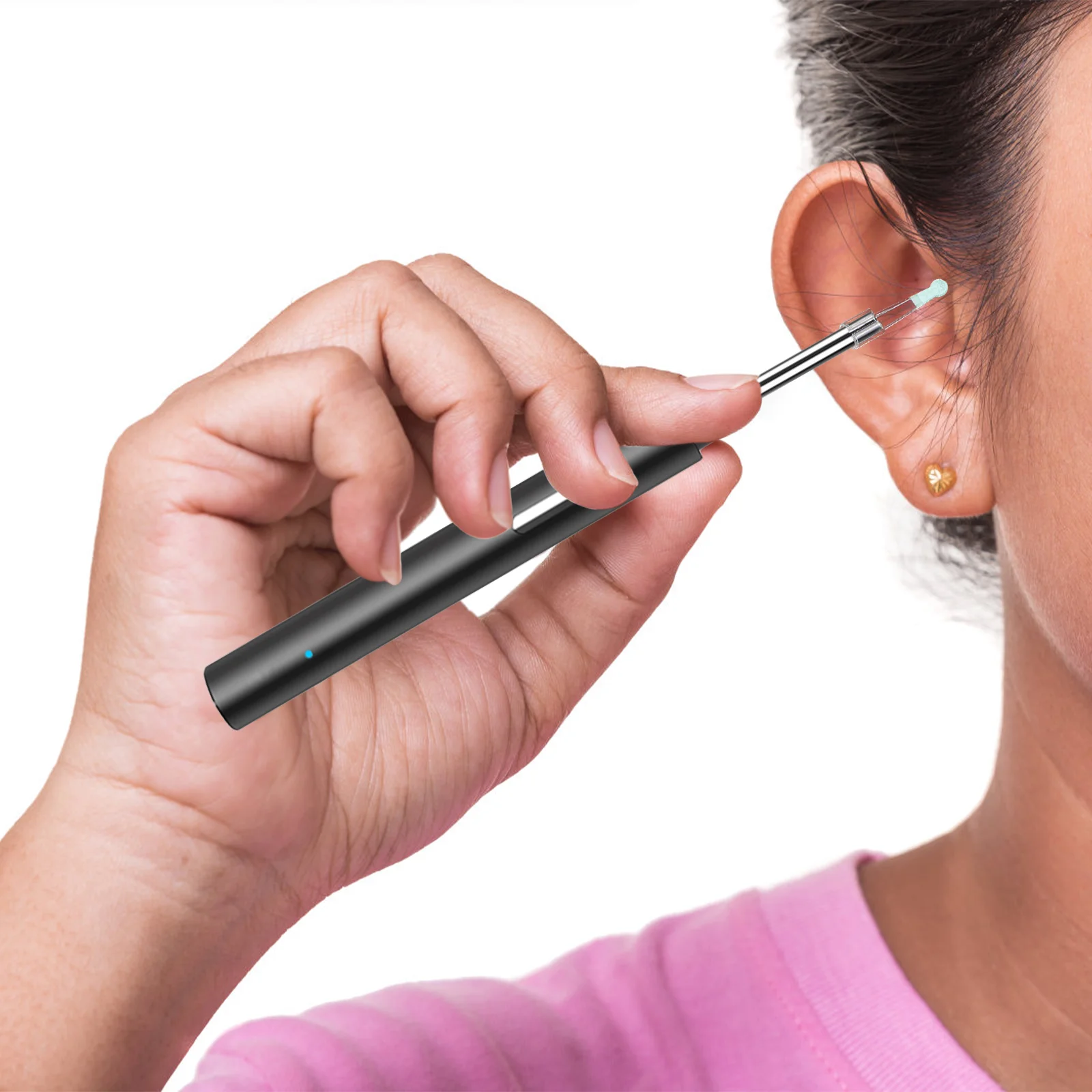 Small Remove Tool Earwax Remover Tips Visible Ear Wax Picker Spoons Visual Ear Cleaning Tools 2
