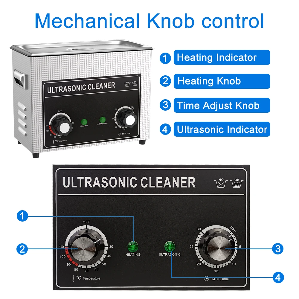 4.5L 180w Ultrasonic Cleaner with Heater Timer Ultrasonic Bath Cleaning Lab Tools Metal Parts Carburetor Brass Auto Engine Parts 2