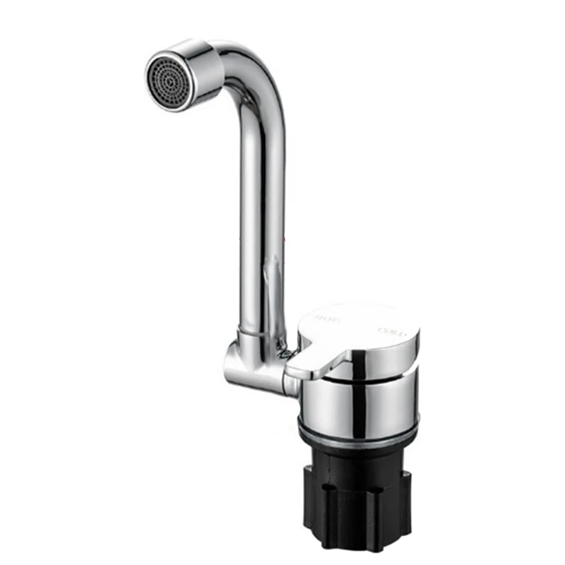 

Copper Faucet High-End Folding Faucet Water Tap 360 Degree Cold Hot Water Faucet For Marine Boat Yacht