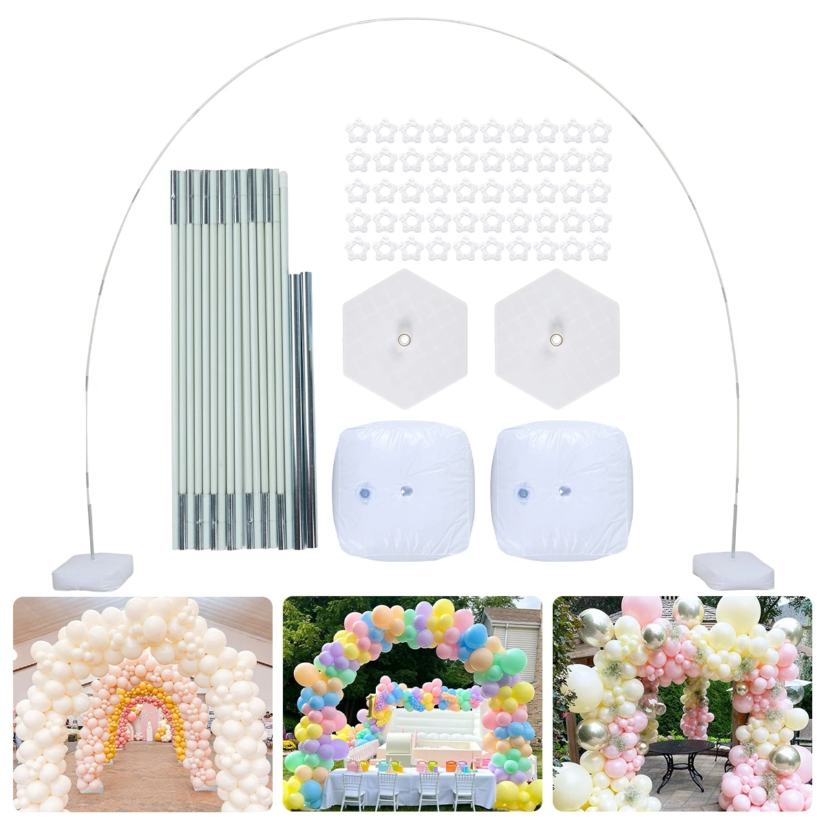 

Adjustable Balloon Garland Arch Kit Set Wedding Arch Stand Support Happy Birthday Party Decorations Kids Baby Shower Supplies