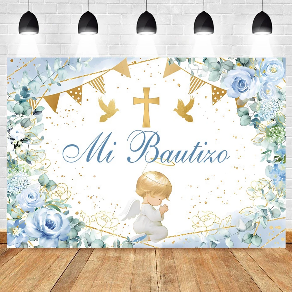 Photography Backdrop Baptism Christening Baby Shower Photo Props