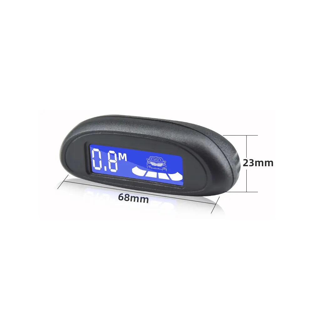 LED Parking Sensor Kit Parktronic LED Parking Radar Backlight Display Backup Monitor Detector System With 4 Sensors