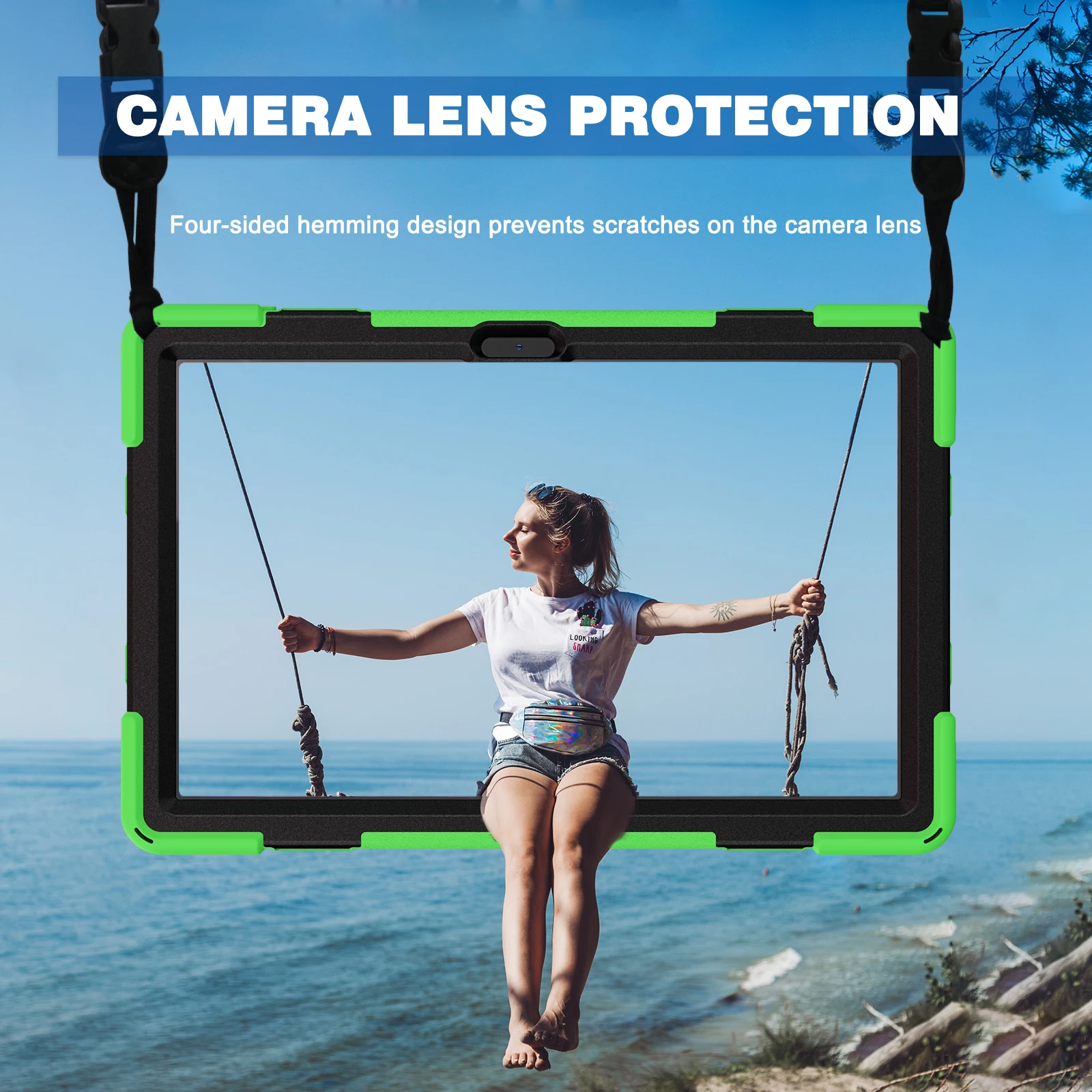 Durable Tablet Case with Hand & Shoulder Strap
